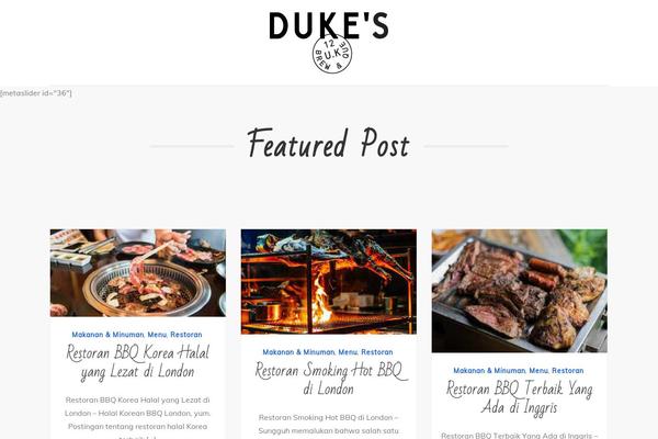 dukesbrewandque.com site used BlogBell