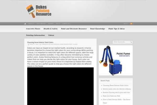 Headlines theme site design template sample