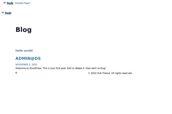 Site using Hub-core plugin