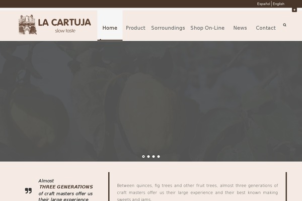 Sereno theme site design template sample