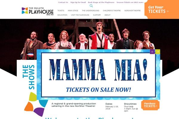 duluthplayhouse.org site used Duluthplayhouse