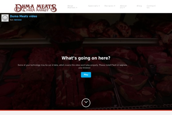 dumameats.com site used X | The Theme