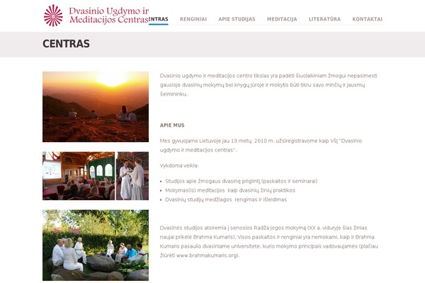 Vanguard theme site design template sample