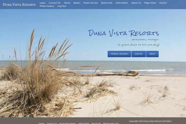 Tesseract theme site design template sample