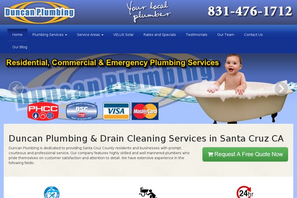 duncanplumbing.us site used Duncan
