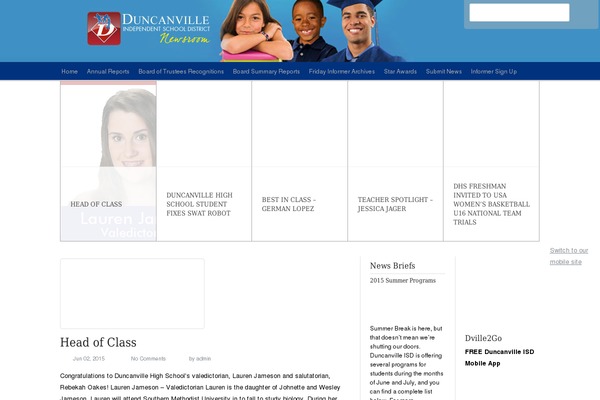 Newscast theme site design template sample