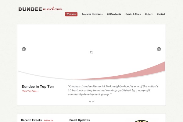 Cascadia theme site design template sample