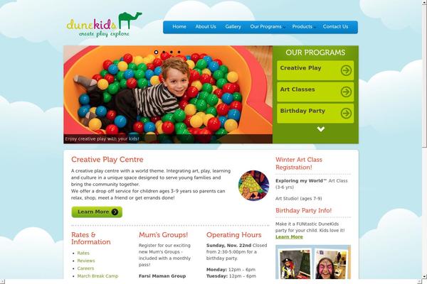 Pekaboo theme site design template sample