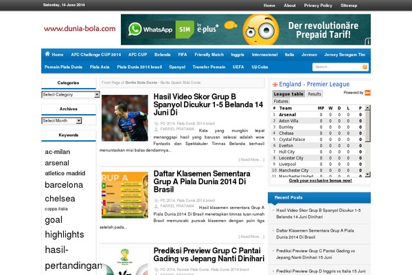 Newsup theme site design template sample