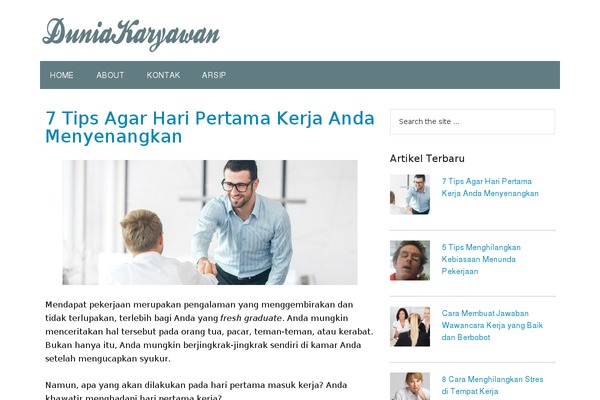 duniakaryawan.com site used Page Speed