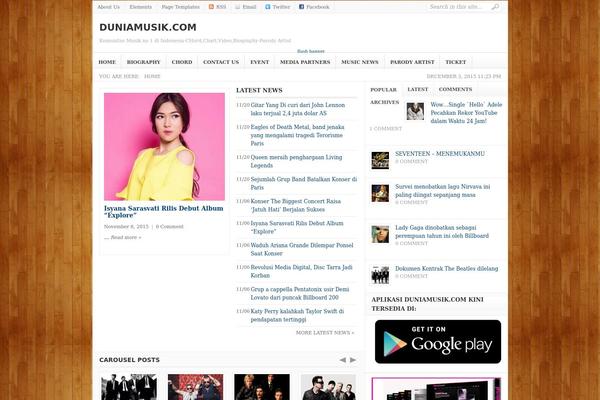 Weekly theme site design template sample