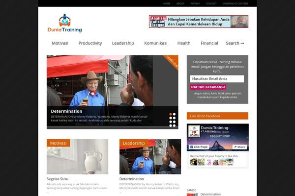 Gonzo theme site design template sample