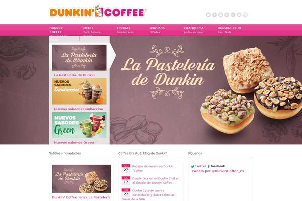 dunkin theme websites examples
