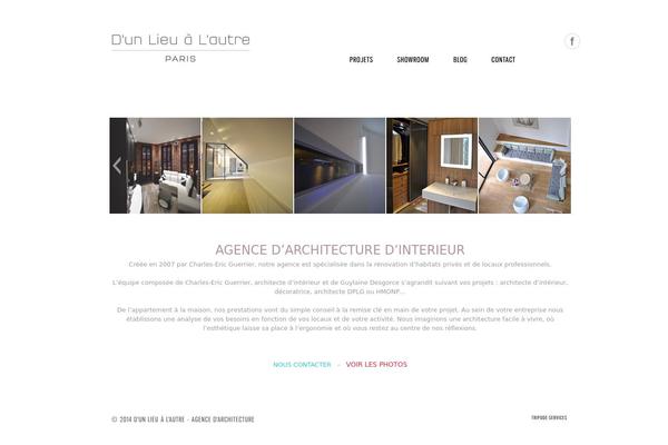 Ona theme site design template sample