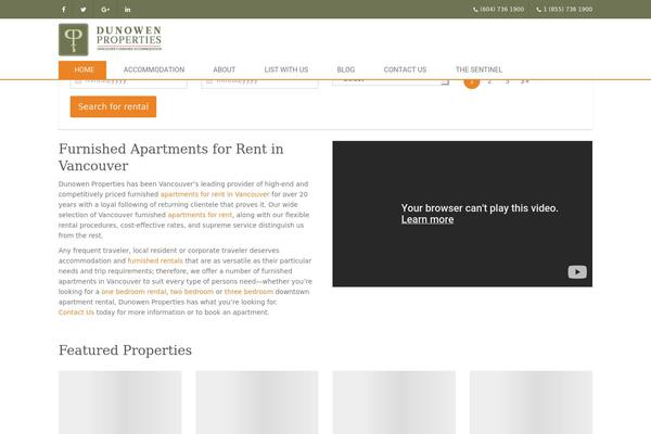Traveler theme site design template sample