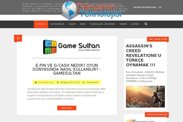 Sastro theme site design template sample