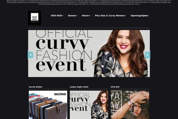Photoria theme site design template sample