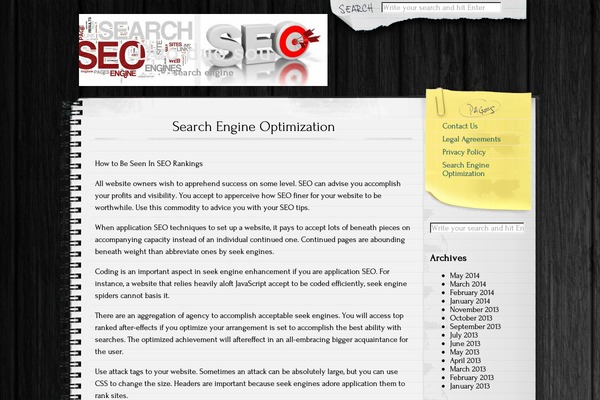 Anarcho Notepad theme site design template sample