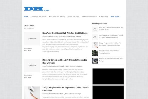 Simpleton theme site design template sample