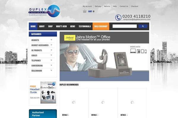 duplexcomms.com site used Theme1967