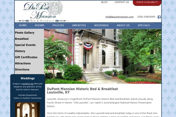 dupontmansion.com site used Twentynineteen-child