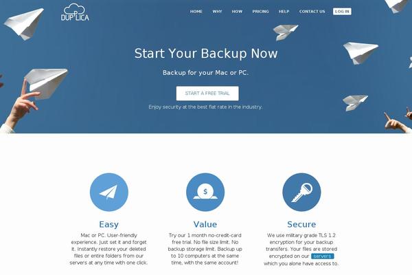Site using Livedrive plugin