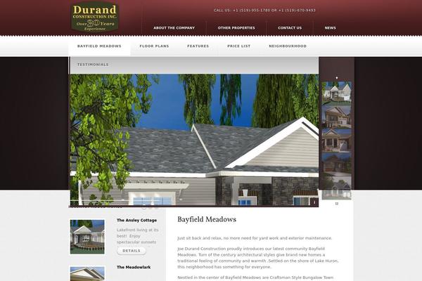durandconstruction.ca site used Theme1245