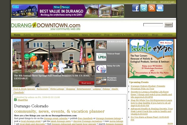 Nexus theme site design template sample