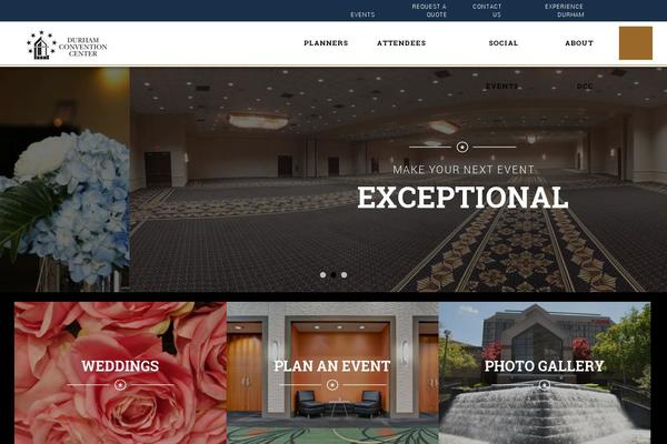 durhamconventioncenter.com site used Ecostyle