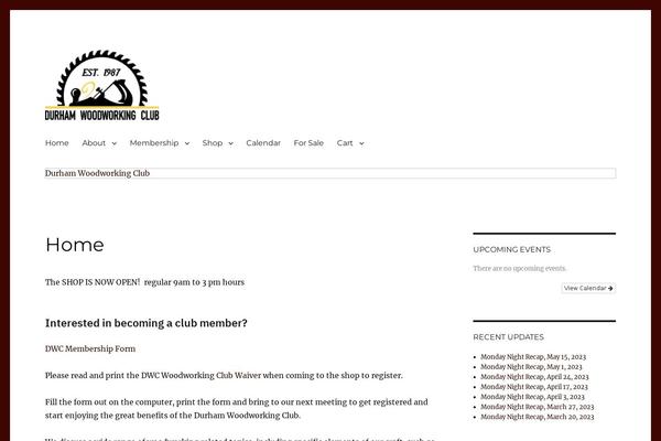 WordPress website example screenshot