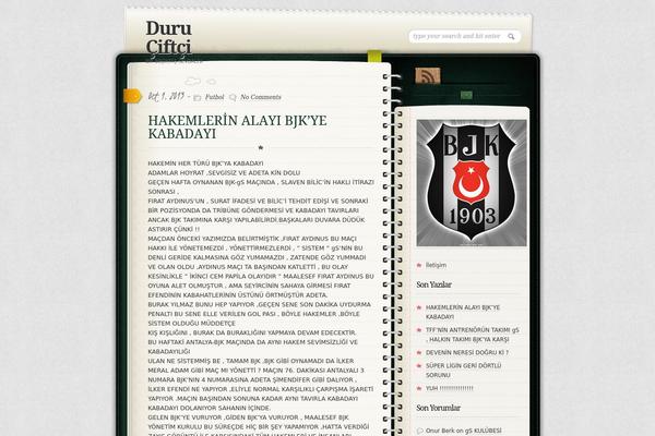 Diary theme site design template sample