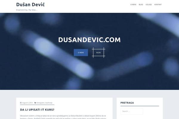 Perth theme site design template sample