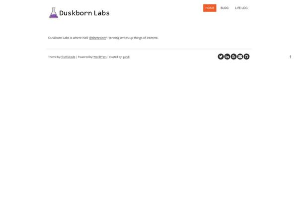 Fruitful theme site design template sample