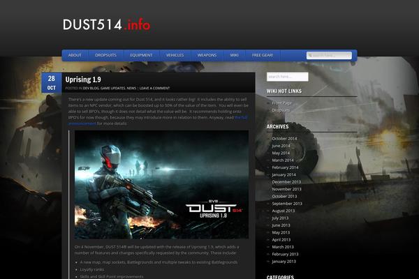 GamePress theme site design template sample
