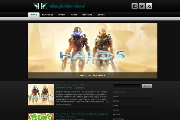 Black Aperture theme site design template sample
