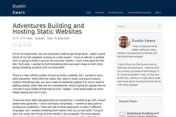 Rise theme site design template sample