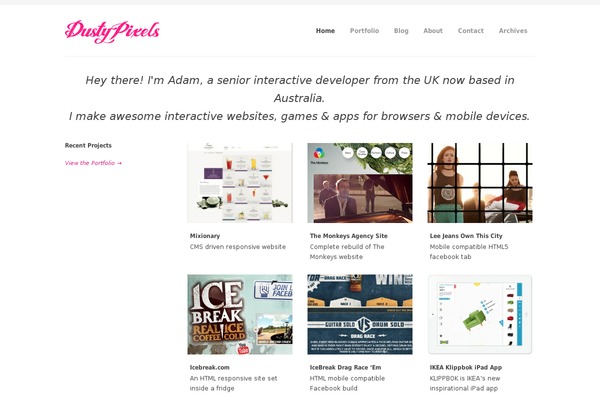 Classica theme site design template sample
