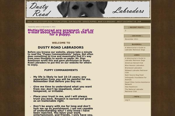 Wasteland theme site design template sample