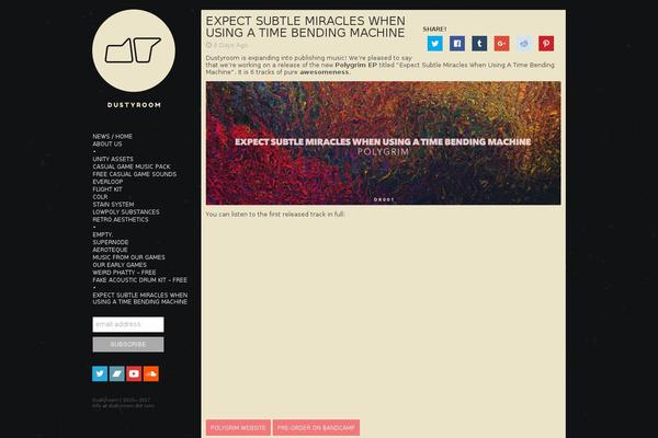 Eighties theme site design template sample