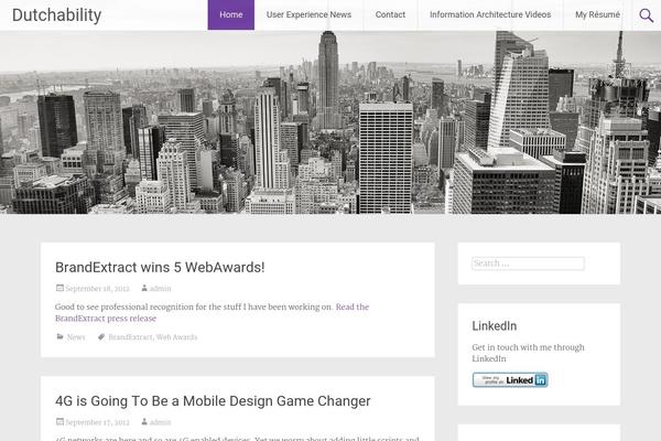 Radiate theme site design template sample