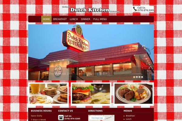 Restaurant theme site design template sample