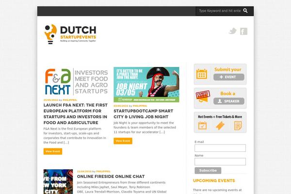 dutchstartupevents.com site used Zend