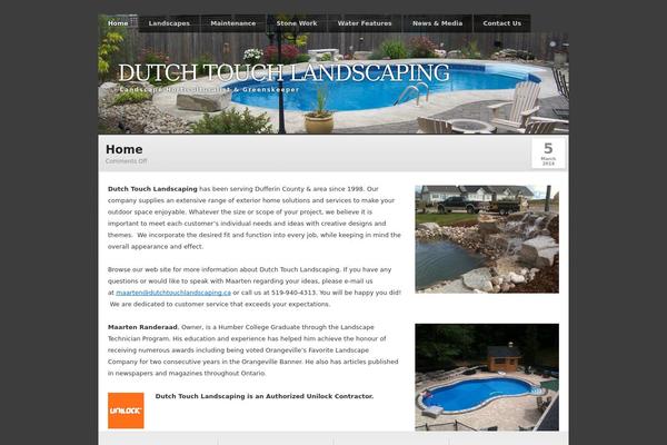 Clear Style theme site design template sample