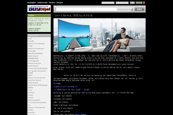 duycom.com site used Tv-yedek-parca