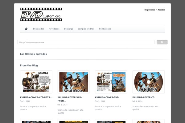 Gaia theme site design template sample