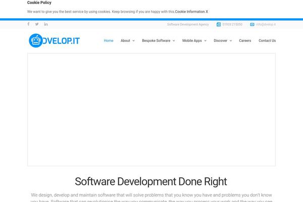 dvelop.it site used Wp_medico