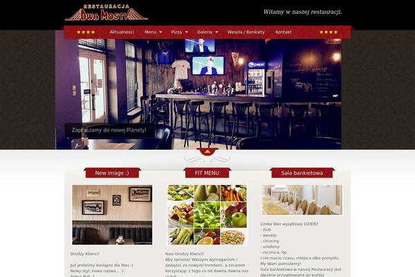 The Restaurant theme site design template sample
