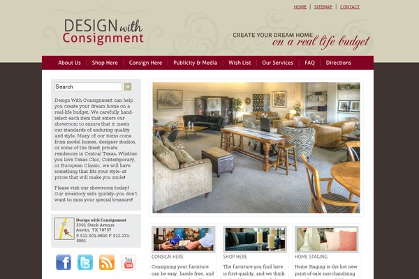 Twenty Ten theme site design template sample