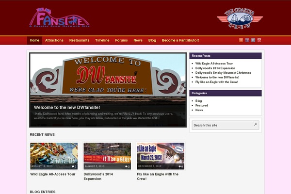 dwfansite.com site used Fansite
