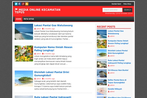 Cp theme site design template sample
